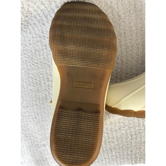 Sperry Women's Cream Gold Rain Snow Boots Size 9 #62139 - Picture 6 of 8